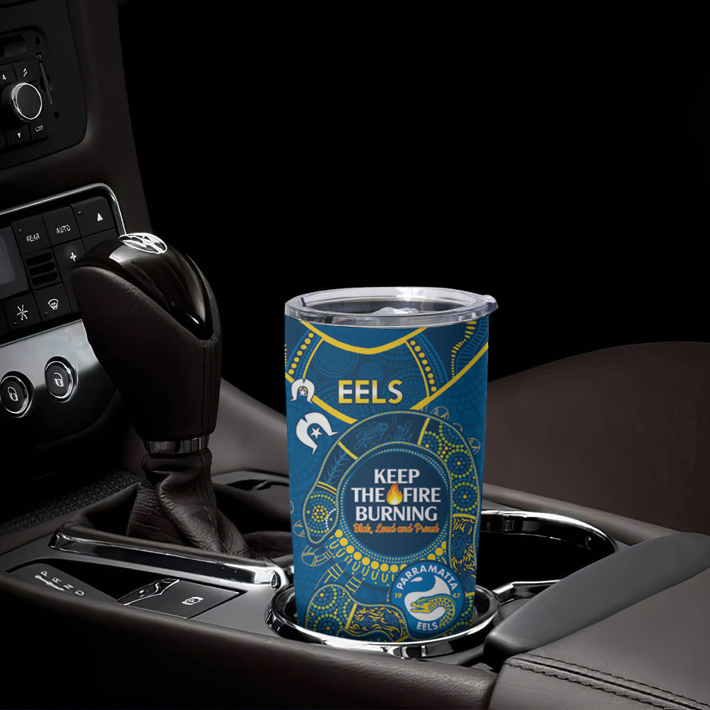 NRL Eels NAIDOC Week Tumbler Cup Keep The Fire Burning Indigenous Art