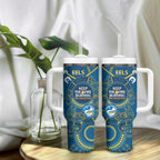 NRL Eels NAIDOC Week Tumbler With Handle Keep The Fire Burning Indigenous Art