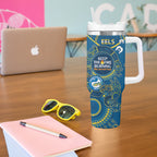 NRL Eels NAIDOC Week Tumbler With Handle Keep The Fire Burning Indigenous Art