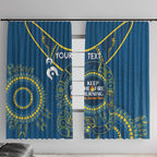Custom NRL Eels NAIDOC Week Window Curtain Keep The Fire Burning Indigenous Art