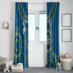 Custom NRL Eels NAIDOC Week Window Curtain Keep The Fire Burning Indigenous Art