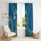 Custom NRL Eels NAIDOC Week Window Curtain Keep The Fire Burning Indigenous Art
