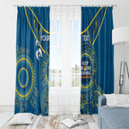Custom NRL Eels NAIDOC Week Window Curtain Keep The Fire Burning Indigenous Art