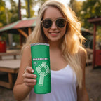 New Zealand and Ireland Rugby Skinny Tumbler All Black Maori Mix Shamrocks