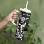 New Zealand and Ireland Rugby Tumbler With Handle All Black Maori Mix Shamrocks