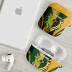 South Africa Australia Rugby Custom AirPods Case Springboks Wallabies Together - Aussie Hoodie