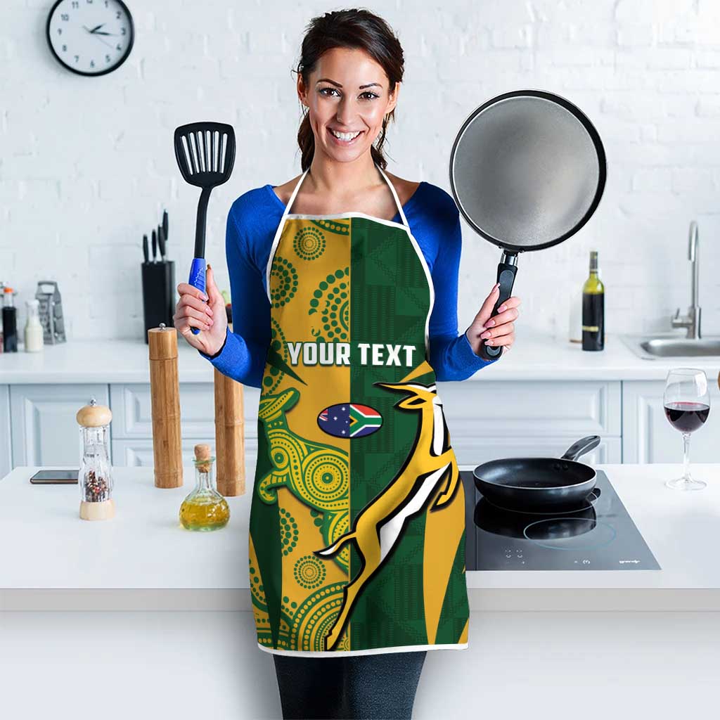South Africa Australia Rugby Custom Apron Springboks Wallabies Together - Aussie Hoodie