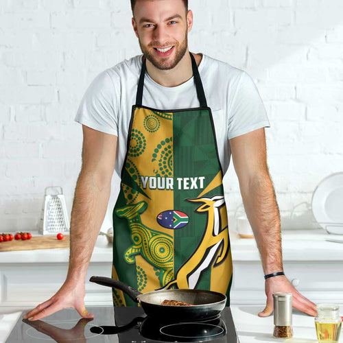 South Africa Australia Rugby Custom Apron Springboks Wallabies Together - Aussie Hoodie