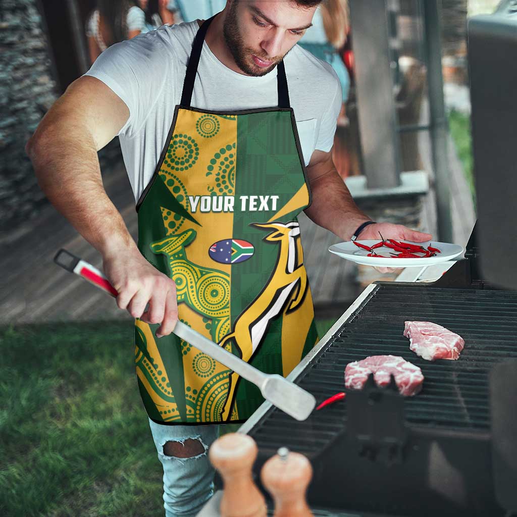 South Africa Australia Rugby Custom Apron Springboks Wallabies Together - Aussie Hoodie