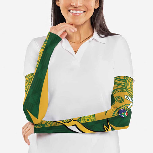 South Africa Australia Rugby Custom Arm Sleeves Springboks Wallabies Together - Aussie Hoodie