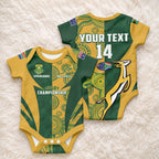 South Africa Australia Rugby Custom Baby Onesie Springboks Wallabies Together
