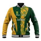 South Africa Australia Rugby Custom Baseball Jacket Springboks Wallabies Together - Aussie Hoodie
