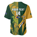 South Africa Australia Rugby Custom Baseball Jersey Springboks Wallabies Together - Aussie Hoodie