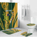 South Africa Australia Rugby Custom Bathroom Set Springboks Wallabies Together - Aussie Hoodie