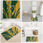 South Africa Australia Rugby Custom Bathroom Set Springboks Wallabies Together - Aussie Hoodie