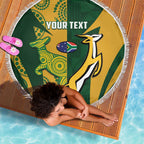 South Africa Australia Rugby Custom Beach Blanket Springboks Wallabies Together - Aussie Hoodie