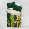 South Africa Australia Rugby Custom Bedding Set Springboks Wallabies Together - Aussie Hoodie