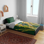 South Africa Australia Rugby Custom Bedding Set Springboks Wallabies Together - Aussie Hoodie
