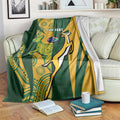 South Africa Australia Rugby Custom Blanket Springboks Wallabies Together - Aussie Hoodie