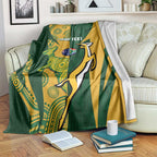 South Africa Australia Rugby Custom Blanket Springboks Wallabies Together - Aussie Hoodie