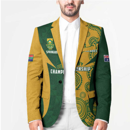 South Africa Australia Rugby Custom Blazer Springboks Wallabies Together - Aussie Hoodie