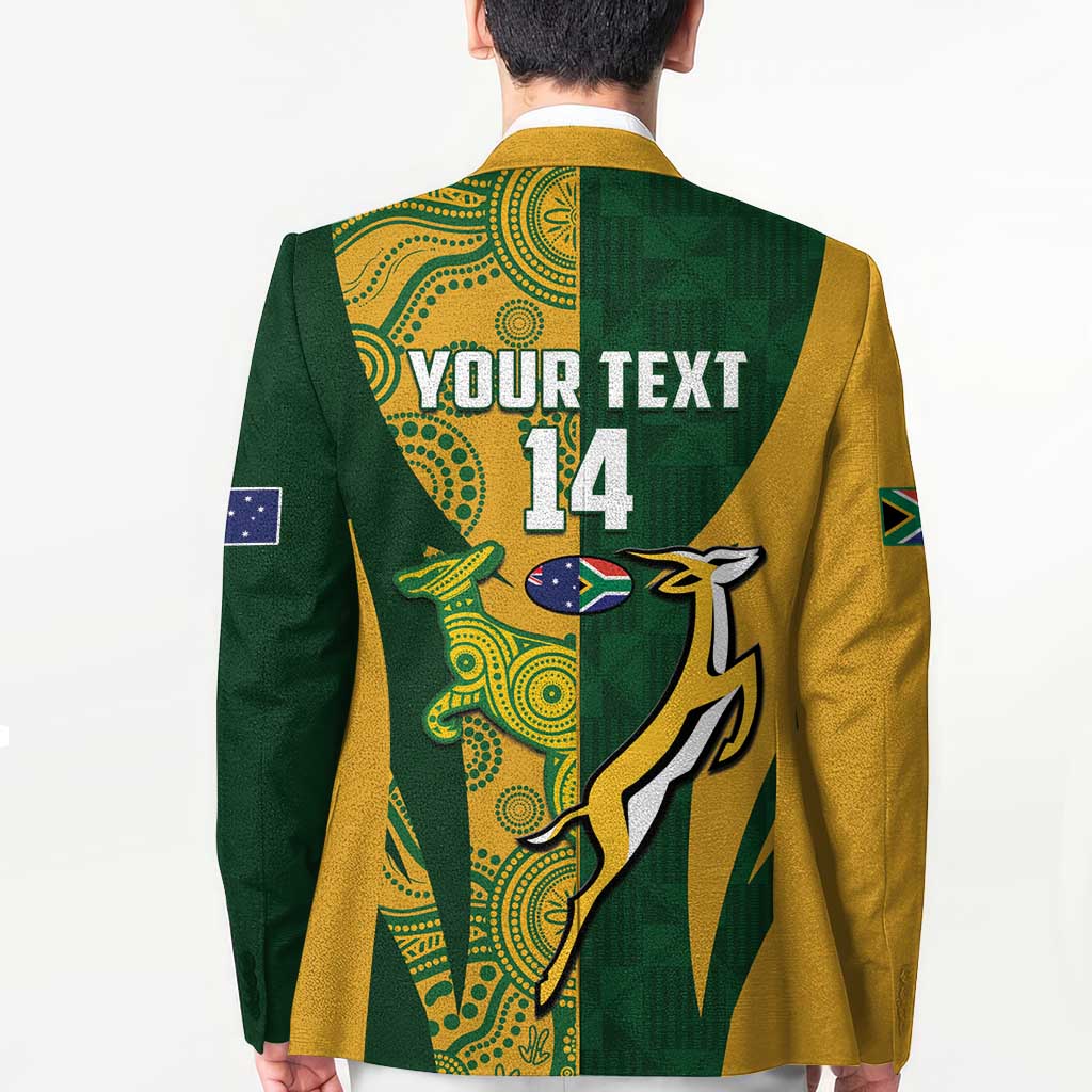 South Africa Australia Rugby Custom Blazer Springboks Wallabies Together - Aussie Hoodie