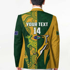 South Africa Australia Rugby Custom Blazer Springboks Wallabies Together - Aussie Hoodie