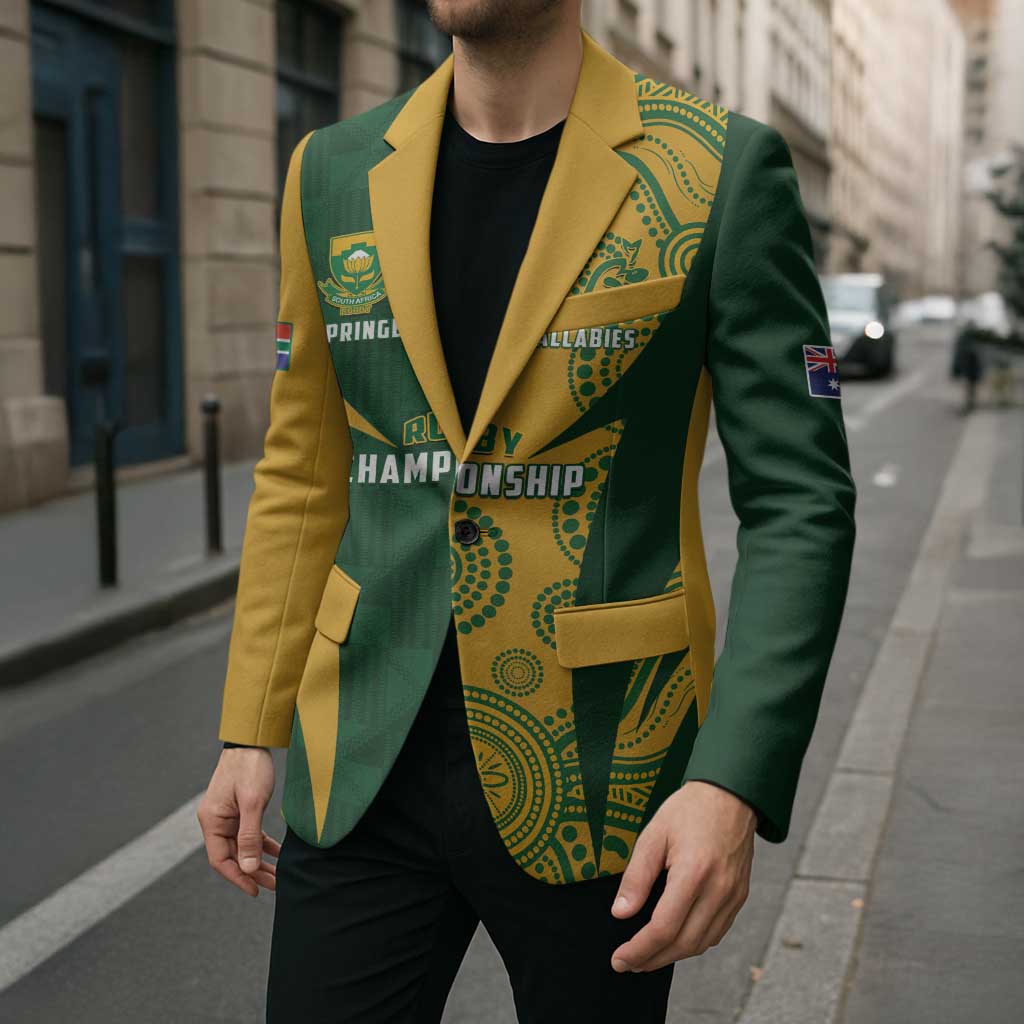 South Africa Australia Rugby Custom Blazer Springboks Wallabies Together - Aussie Hoodie