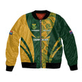 South Africa Australia Rugby Custom Bomber Jacket Springboks Wallabies Together - Aussie Hoodie
