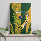 South Africa Australia Rugby Custom Canvas Wall Art Springboks Wallabies Together - Aussie Hoodie