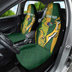 South Africa Australia Rugby Custom Car Seat Cover Springboks Wallabies Together - Aussie Hoodie