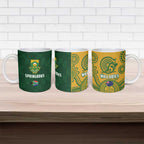 South Africa Australia Rugby Ceramic Mug Springboks Wallabies Together - Aussie Hoodie
