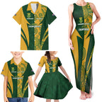 South Africa Australia Rugby Custom Family Matching Tank Maxi Dress and Hawaiian Shirt Springboks Wallabies Together - Aussie Hoodie