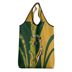 South Africa Australia Rugby Custom Grocery Bag Springboks Wallabies Together - Aussie Hoodie