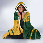 South Africa Australia Rugby Custom Hooded Blanket Springboks Wallabies Together - Aussie Hoodie