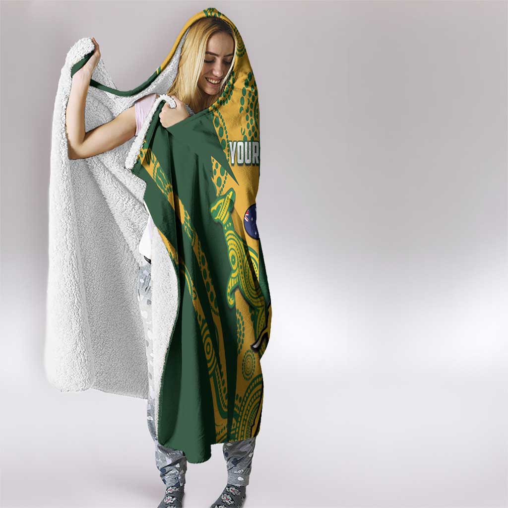 South Africa Australia Rugby Custom Hooded Blanket Springboks Wallabies Together - Aussie Hoodie