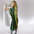 South Africa Australia Rugby Custom Hooded Blanket Springboks Wallabies Together - Aussie Hoodie