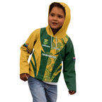 South Africa Australia Rugby Custom Kid Hoodie Springboks Wallabies Together - Aussie Hoodie