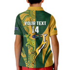 South Africa Australia Rugby Custom Kid Polo Shirt Springboks Wallabies Together - Aussie Hoodie