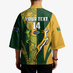 South Africa Australia Rugby Custom Kimono Springboks Wallabies Together - Aussie Hoodie