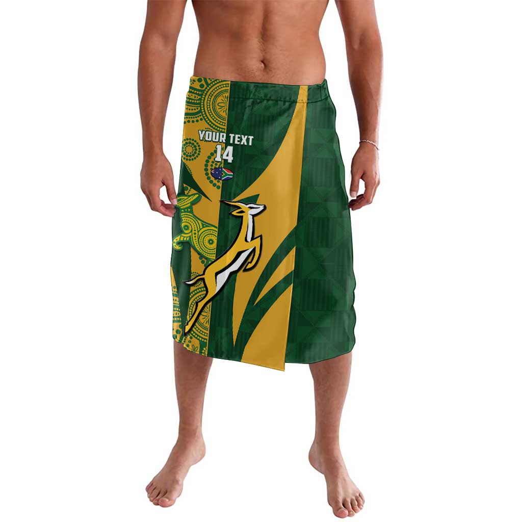 South Africa Australia Rugby Custom Lavalava Springboks Wallabies Together - Aussie Hoodie
