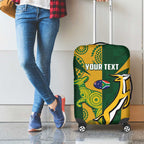 South Africa Australia Rugby Custom Luggage Cover Springboks Wallabies Together - Aussie Hoodie
