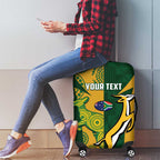 South Africa Australia Rugby Custom Luggage Cover Springboks Wallabies Together - Aussie Hoodie