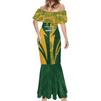 South Africa Australia Rugby Custom Mermaid Dress Springboks Wallabies Together - Aussie Hoodie