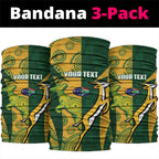 South Africa Australia Rugby Custom Neck Gaiter Springboks Wallabies Together - Aussie Hoodie