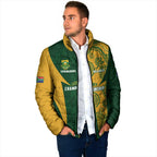 South Africa Australia Rugby Custom Padded Jacket Springboks Wallabies Together - Aussie Hoodie