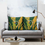 South Africa Australia Rugby Custom Pillow Cover Springboks Wallabies Together - Aussie Hoodie