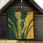 South Africa Australia Rugby Custom Quilt Springboks Wallabies Together - Aussie Hoodie