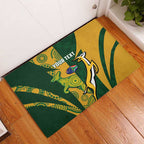 South Africa Australia Rugby Custom Rubber Doormat Springboks Wallabies Together - Aussie Hoodie