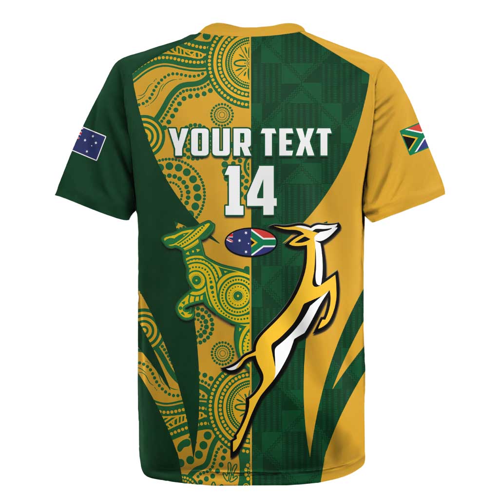 South Africa Australia Rugby Custom Rugby Jersey Springboks Wallabies Together - Aussie Hoodie